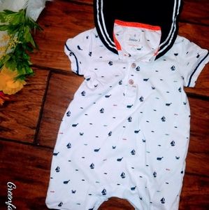 EUC! Junior J Sailor's Romper